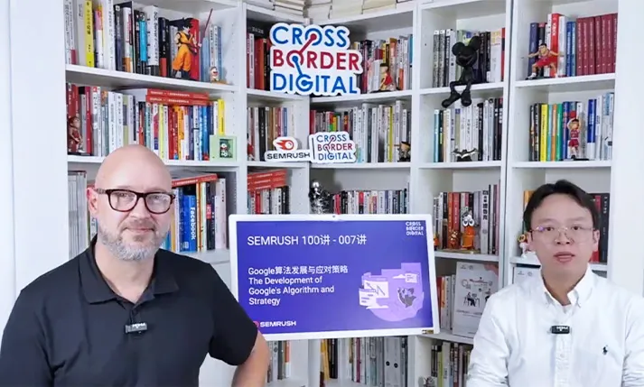Cross Border Digital presentando un seminario de Semrush